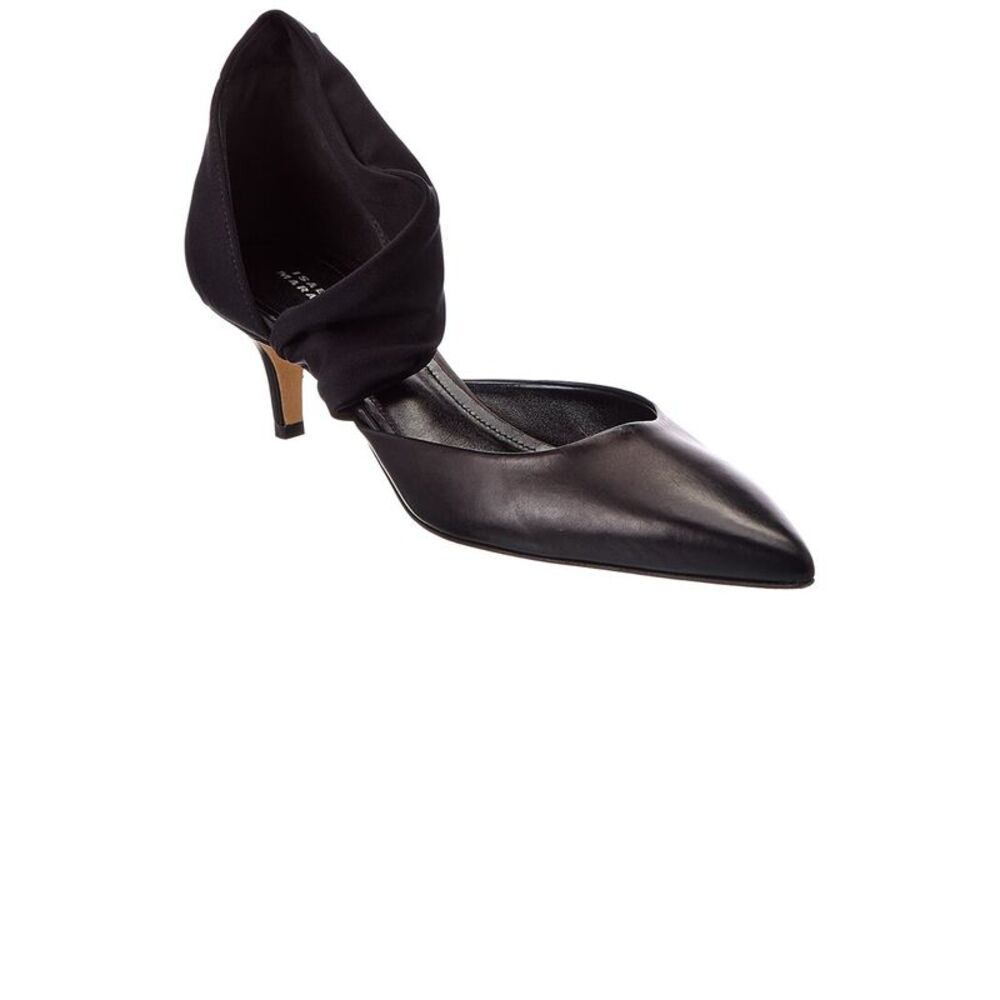 Isabel Marant Drapy Leather Pump, Black